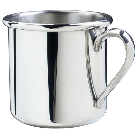 Pewter Straight Edge Baby Cup - Scherer's Jewelers