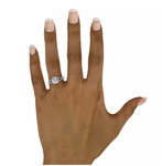 Classic Hidden Halo Round Diamond Solitaire Engagement Ring With Split-Diamond Shank