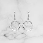 Sterling Silver Open Circle Earrings - Scherer's Jewelers