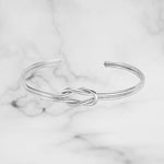 Cuff Bracelet with Double Wire and Knot - Scherer's Jewelers