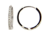 Small Diamond Hoop Earring - Scherer's Jewelers