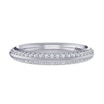 Knife Edge Diamond Wedding Band - Scherer's Jewelers