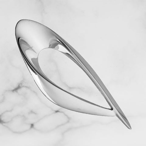 Sterling Silver Elegant Wave Pin - Scherer's Jewelers