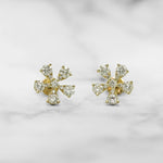 Floral Diamond Earrings - Scherer's Jewelers