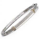 Sterling Silver and Yellow Gold Diamond Bracelet - Scherer's Jewelers