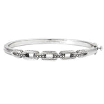 Sterling Silver Cable Link Bangle